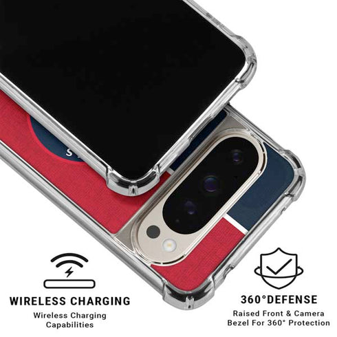 NBA LA Clippers Canvas Google Pixel 9/9 Pro Clear Case